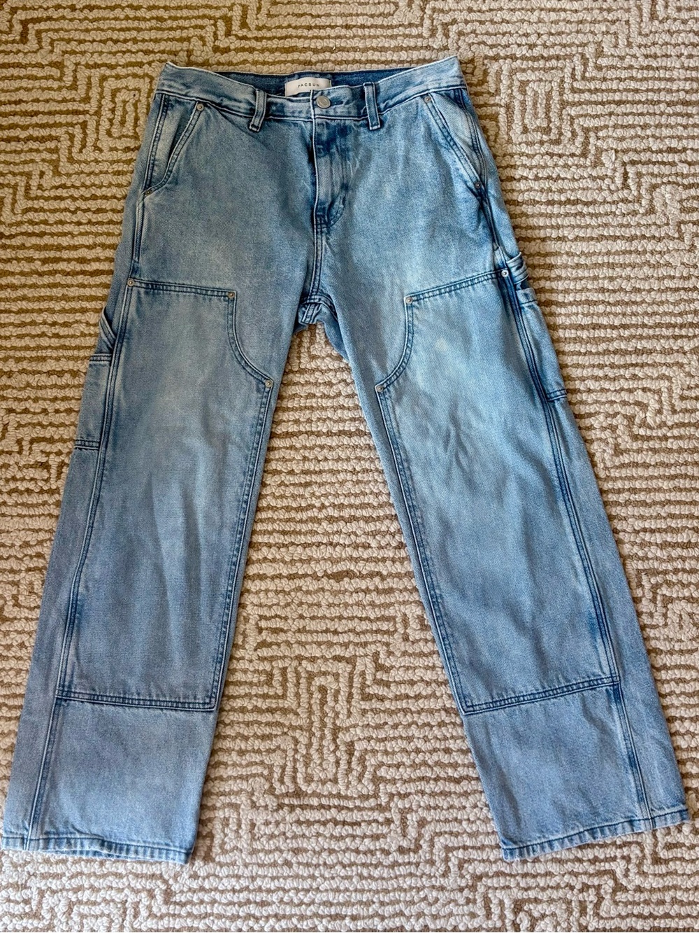 PacSun - Light Blue Men’s Carpenter Jeans - Casual Straight Fit